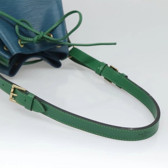 LOUIS VUITTON Epi Noe Shoulder Bag Bicolor Green Blue M44044 LV Auth 132146 - Picture 8 of 16